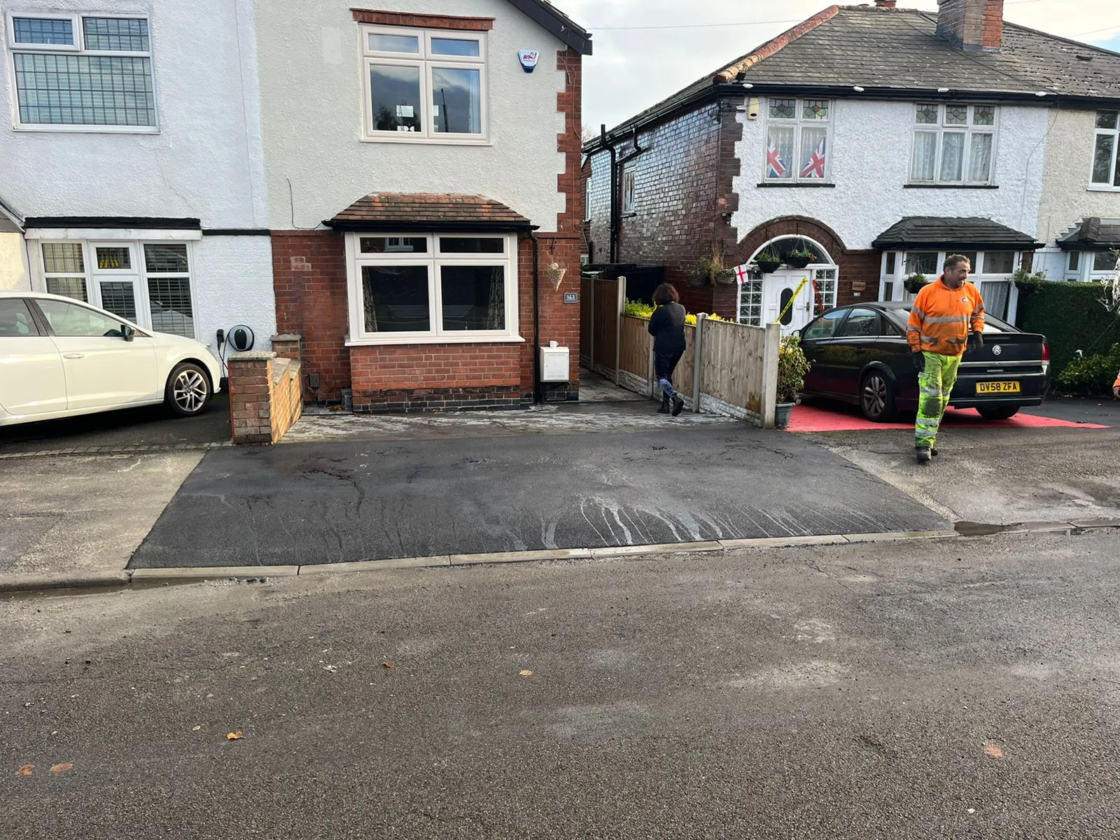 Completed dropped kerb — 142 mapperley, Nottingham