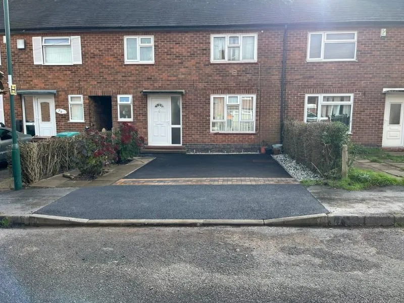 Completed dropped kerb — after, Nottingham