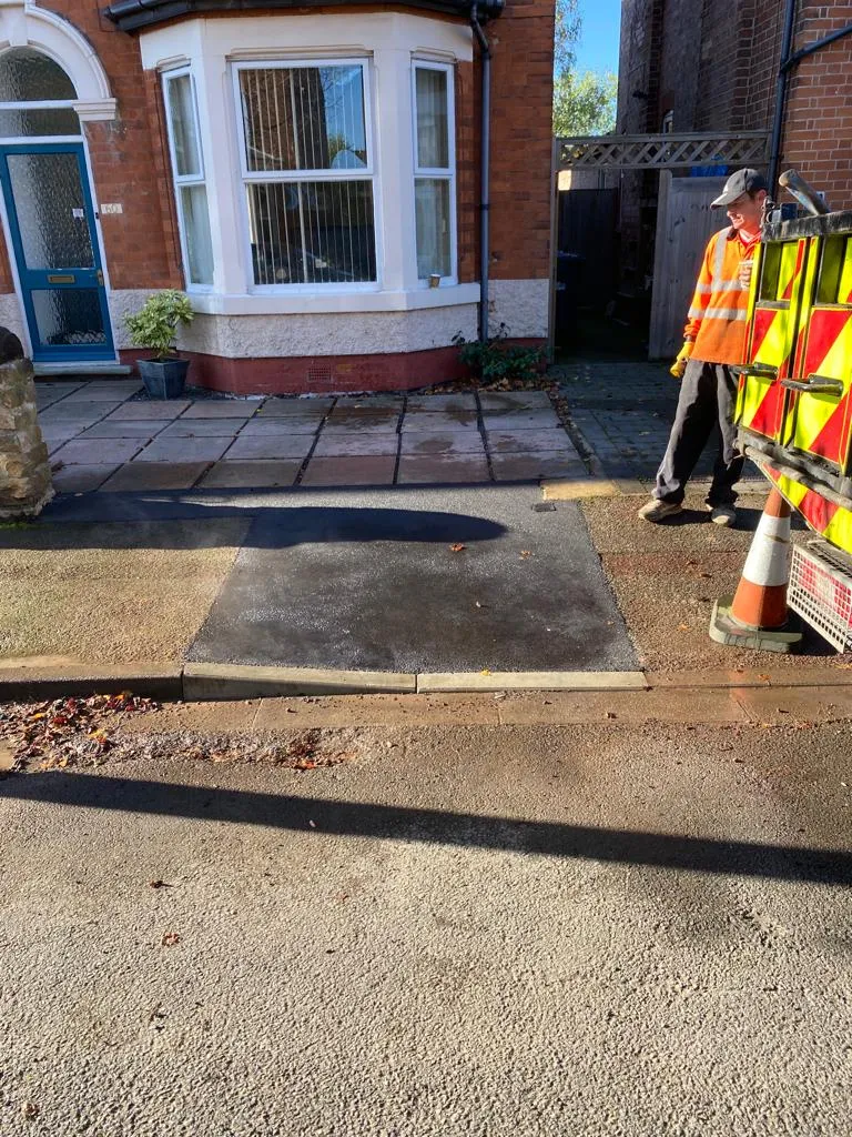 Dropped kerb on Crosby Road, West Bridgford