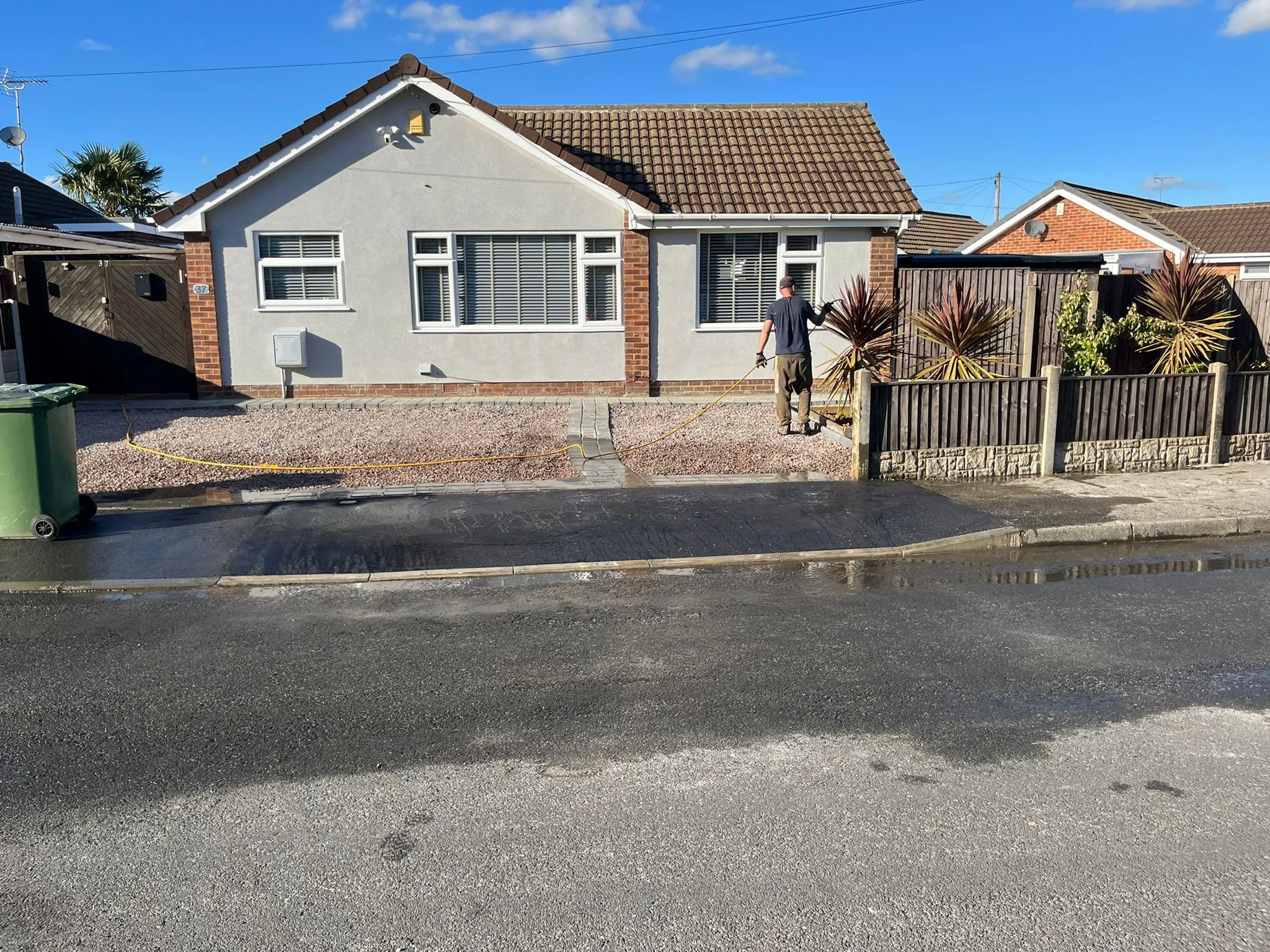 Lowered kerb giving driveway access in Nottingham