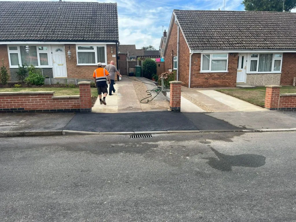 Completed dropped kerb — paul hartley edwinstowe, Nottingham