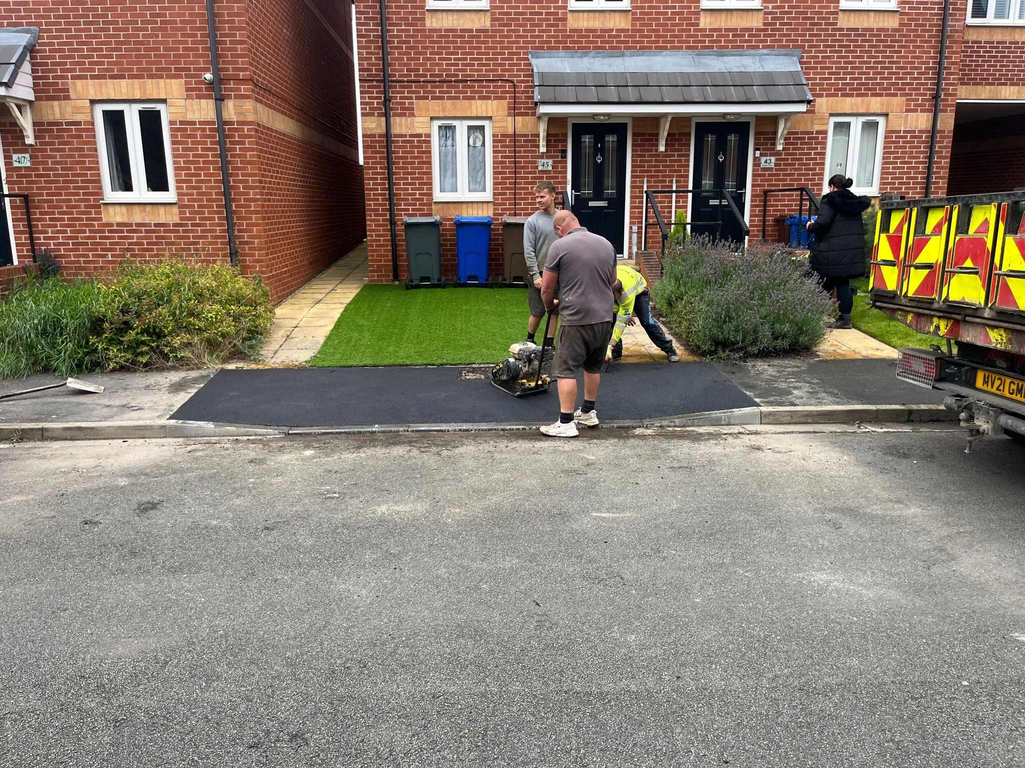 Completed dropped kerb — regent st, Nottingham