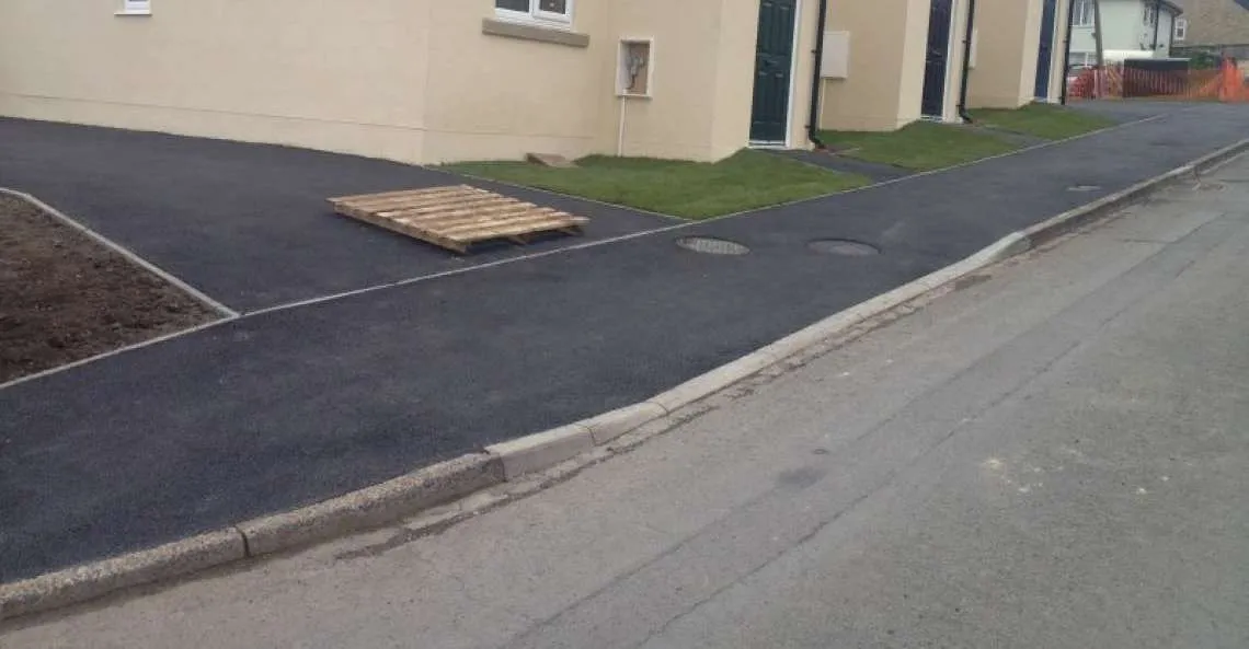 Completed dropped kerb — dropped kerb, Nottingham