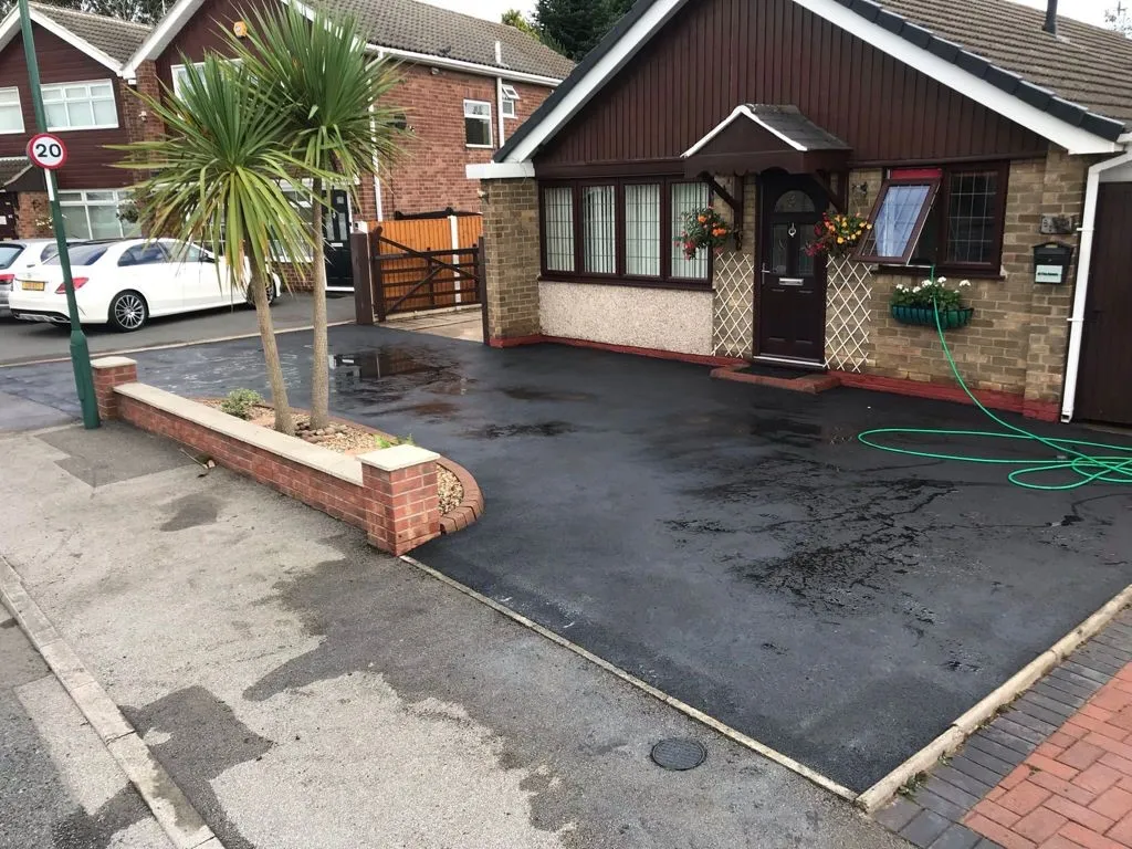 Completed dropped kerb — extending dropped kerb, Nottingham