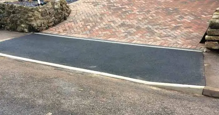 Completed dropped kerb — local drop kerb contractors, Nottingham