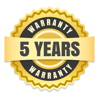 5 Year Warranty