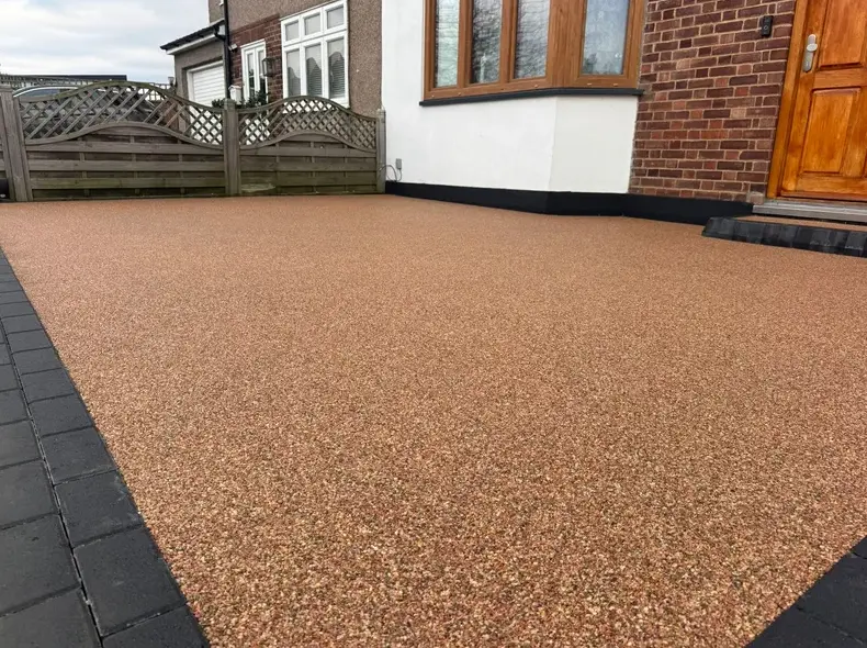 kent resin driveways copper resin driveway block paving edge