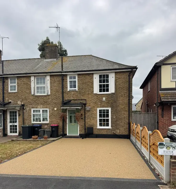 kent resin driveways golden resin driveway victorian terraced