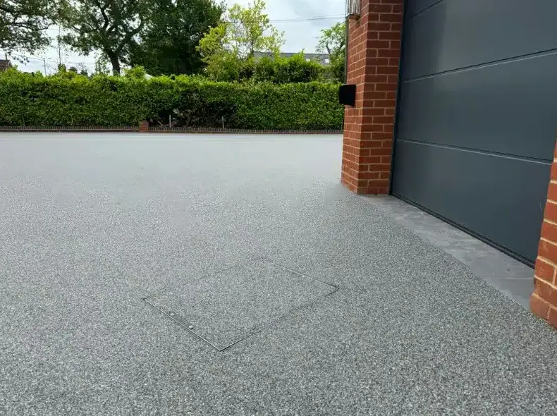 kent resin driveways grey resin driveway garage drain cover