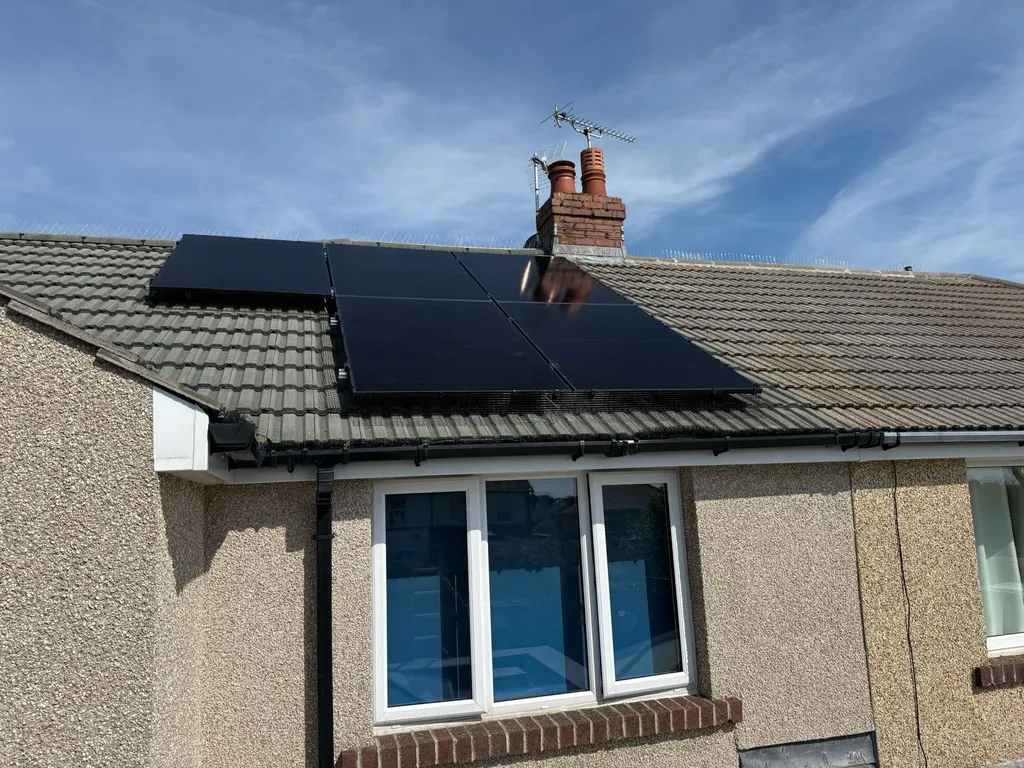 Solar panels on Manchester bungalow roof