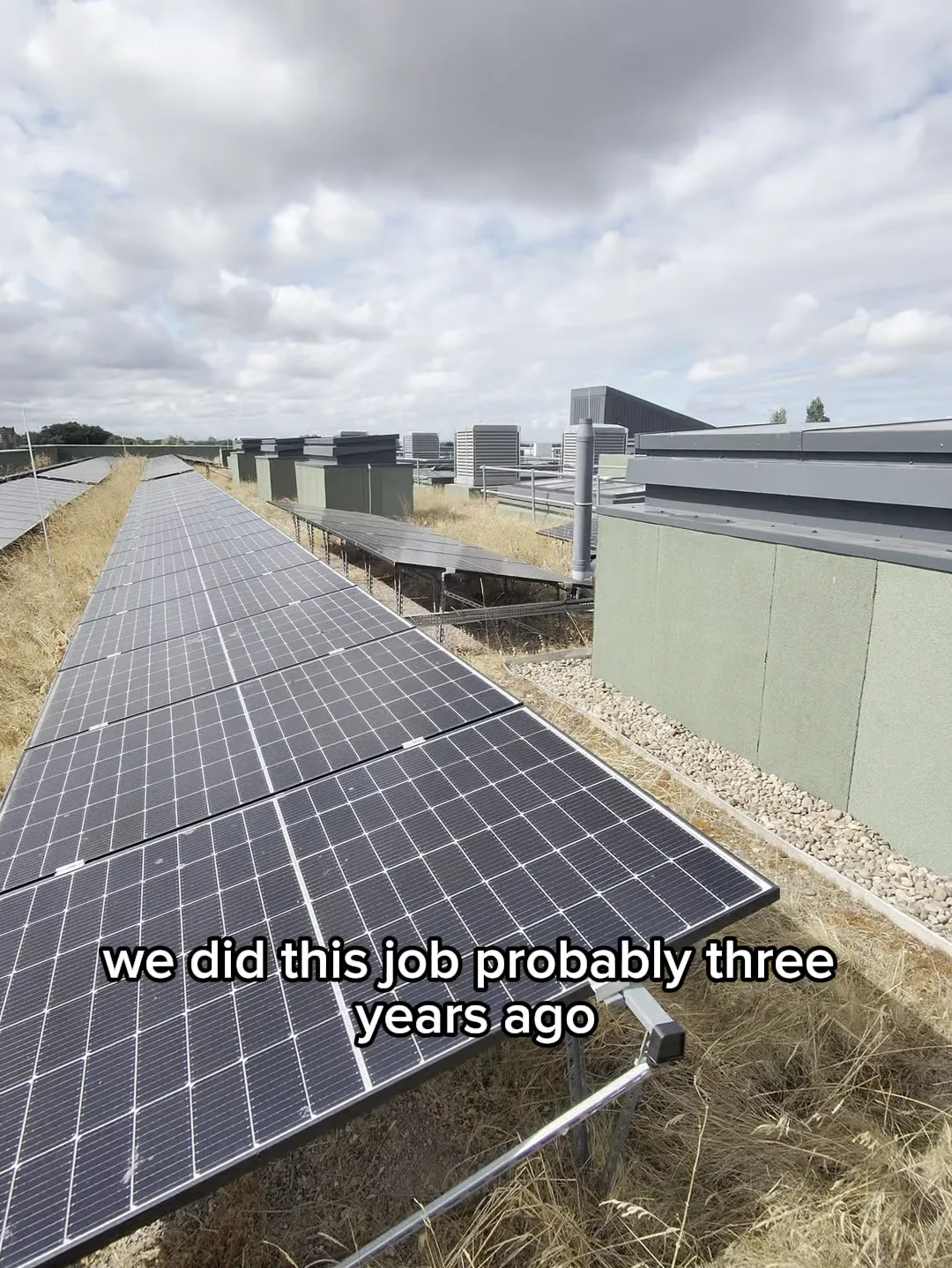 Manchester Renewables on the roof at Deyes High School, Liverpool during an annual maintenance visit