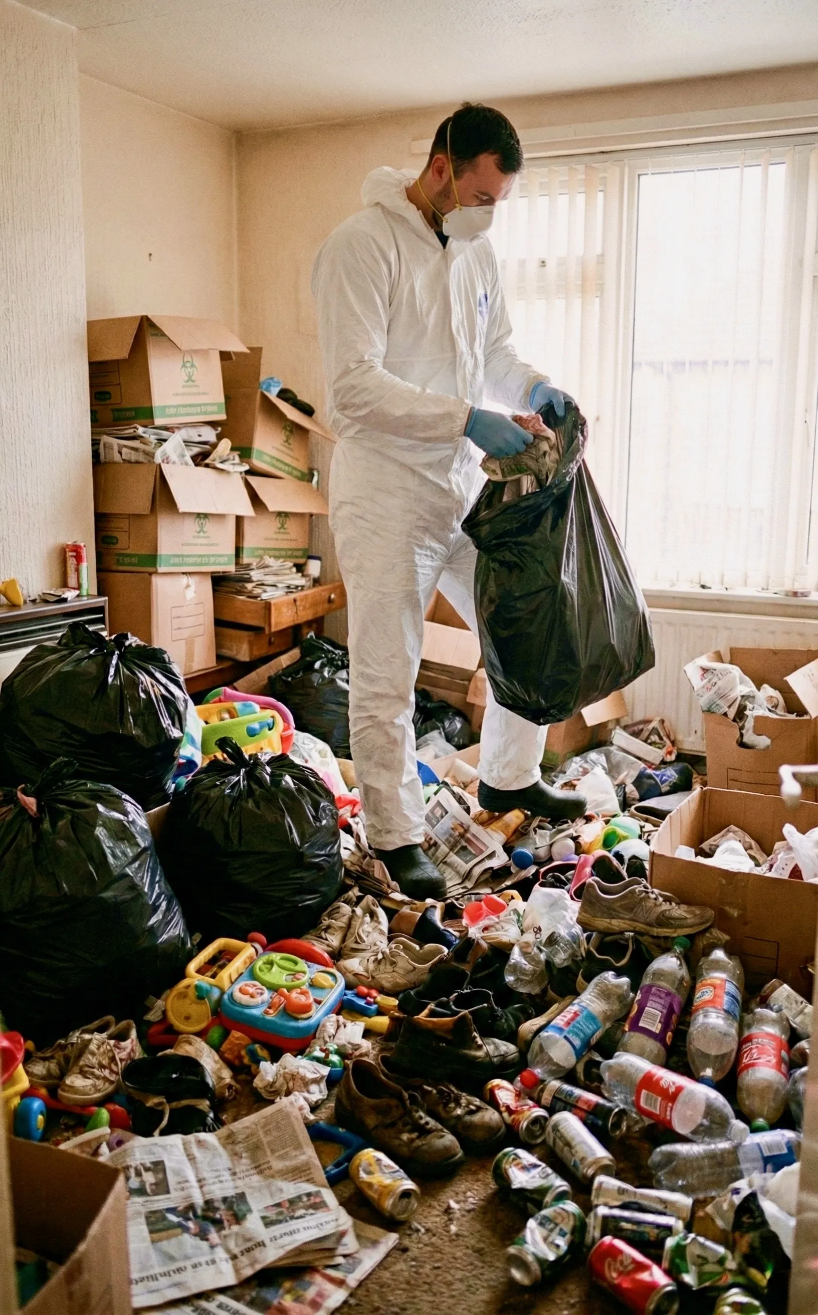 Specialist hoarding cleanup and extreme waste removal in Greater Manchester by Prestige Biohazard Cleaning