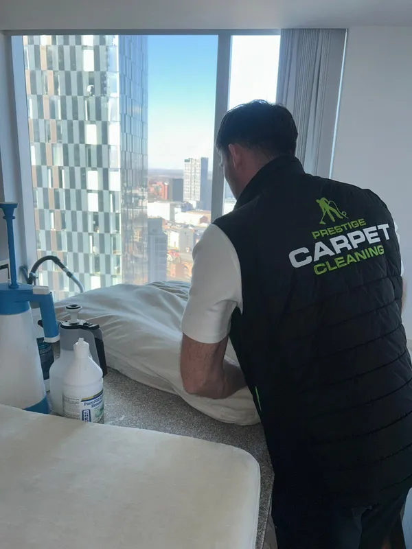 Professional mattress cleaning — Manchester apartment